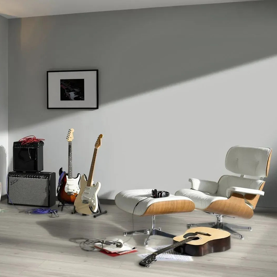 Basic 400 Дуб Студіолайн перлинно-білий-1 Ламінат PARADOR Дуб Студіолайн перлинно-білий